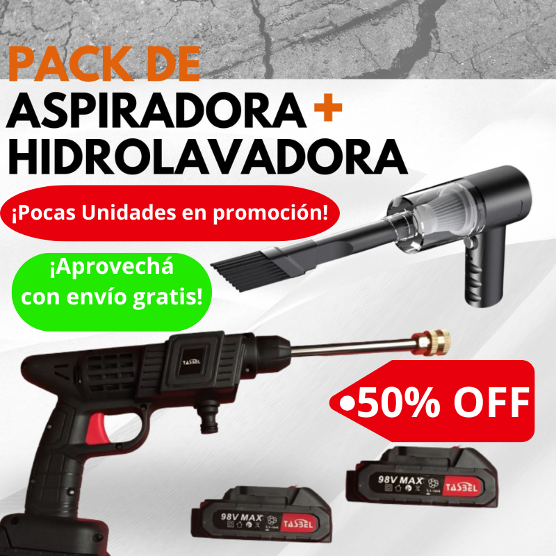 COMBO DE HIDROLAVADORA + ASPIRADORA